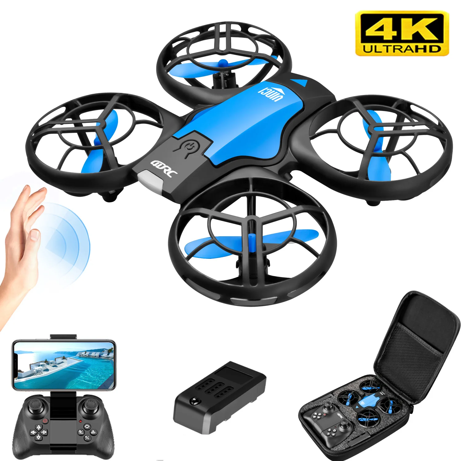 Drone Camera Wide Angle - V8 New Mini Drone 4k profession