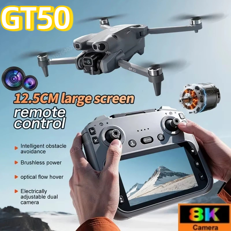 Drone Camera Thermal - GT50 RC Drone 8K HD Aerial