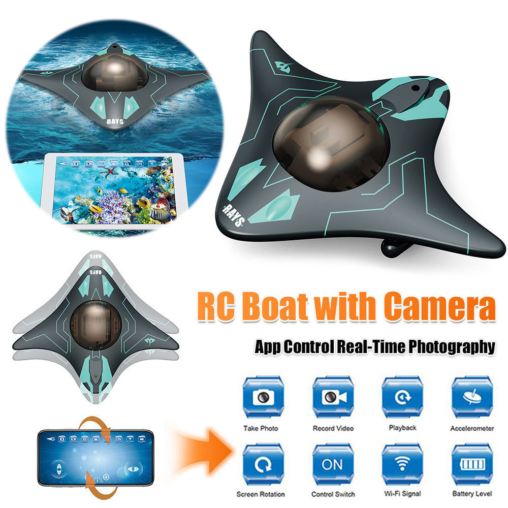 RC Boat with Camera App Contro - огляд і ціна Drone Camera Waterproof