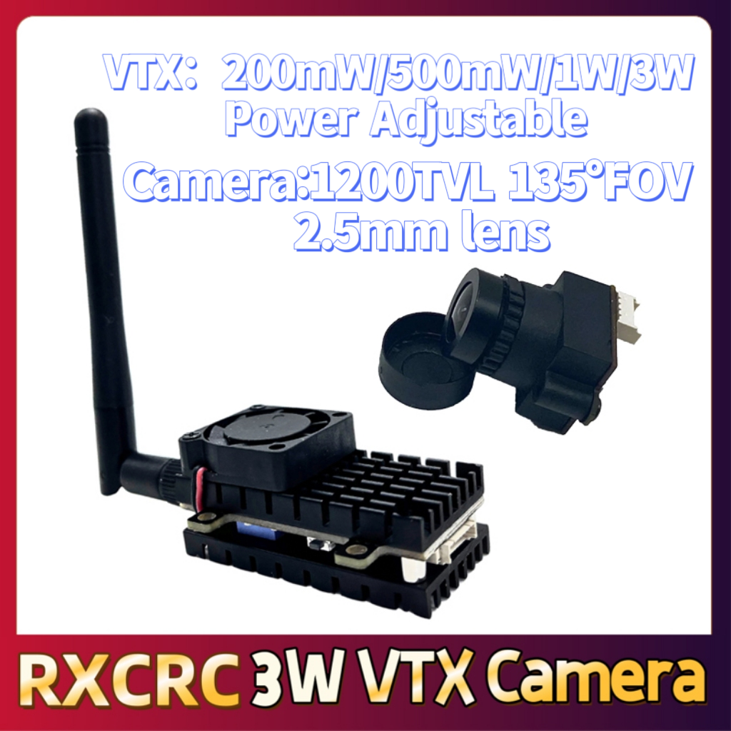 RXCRC 5.8G 3W Video VTX transm - огляд і ціна Drone Camera Lens