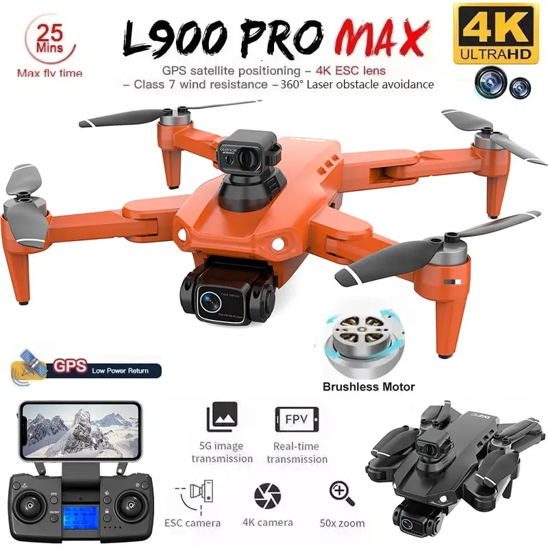 L900 Pro MAX GPS Drone 4K Prof - огляд і ціна Drone Camera Wide Angle