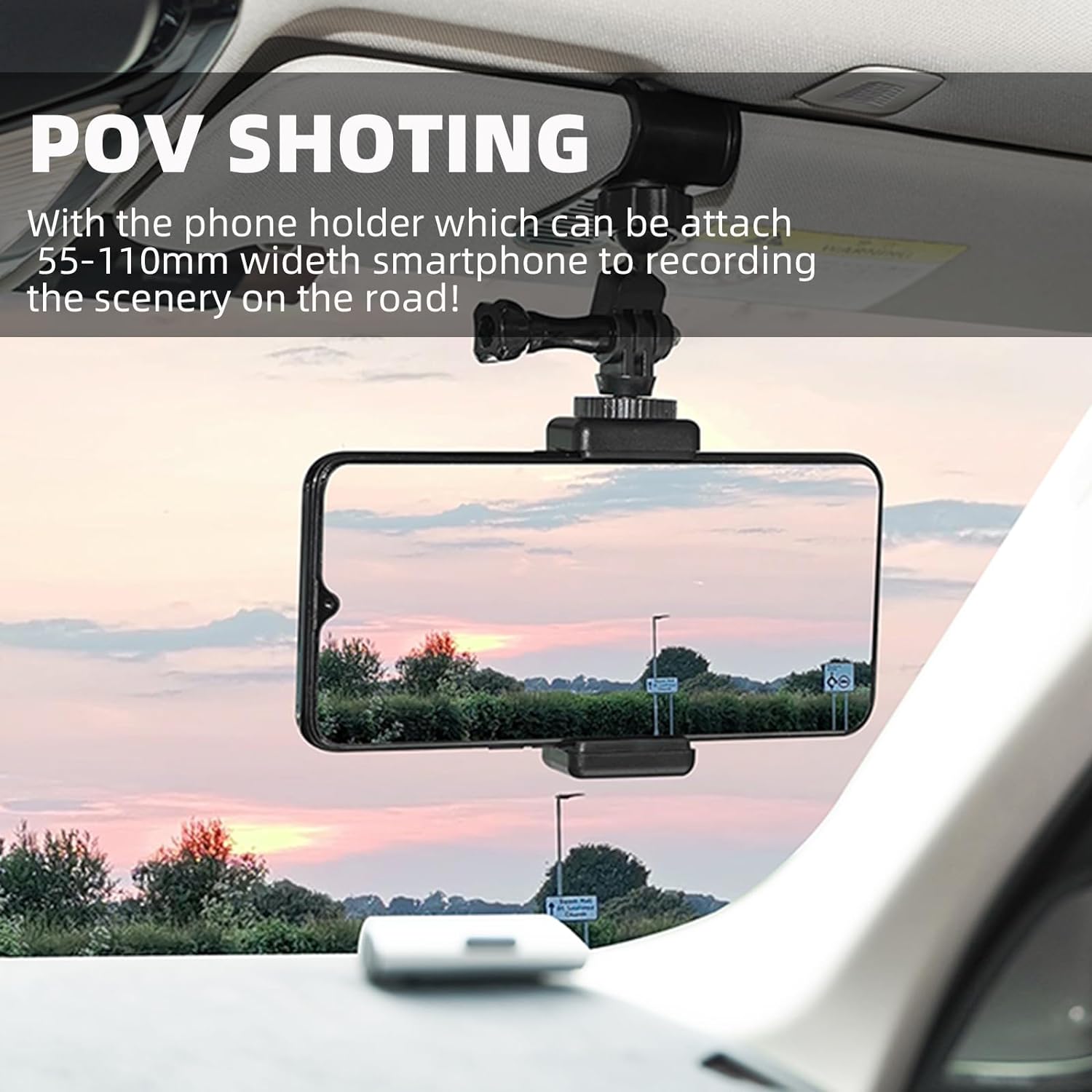 Car Sun Visor Camera Mount wit - огляд і ціна Drone Camera Action