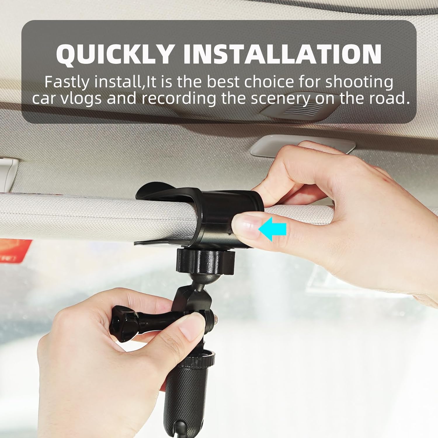 Car Sun Visor Camera Mount wit - огляд і ціна Drone Camera Action
