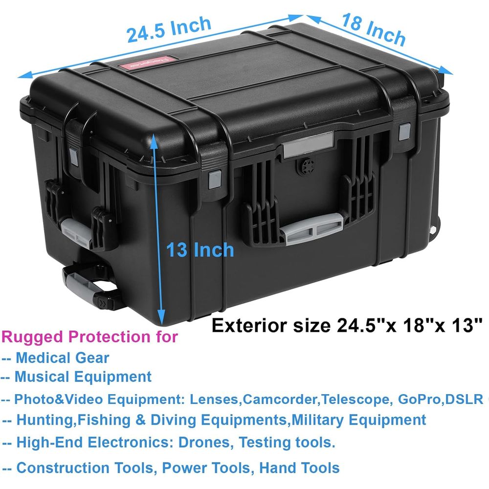 24.5 Rolling Waterproof Case w - огляд і ціна Drone Camera Waterproof
