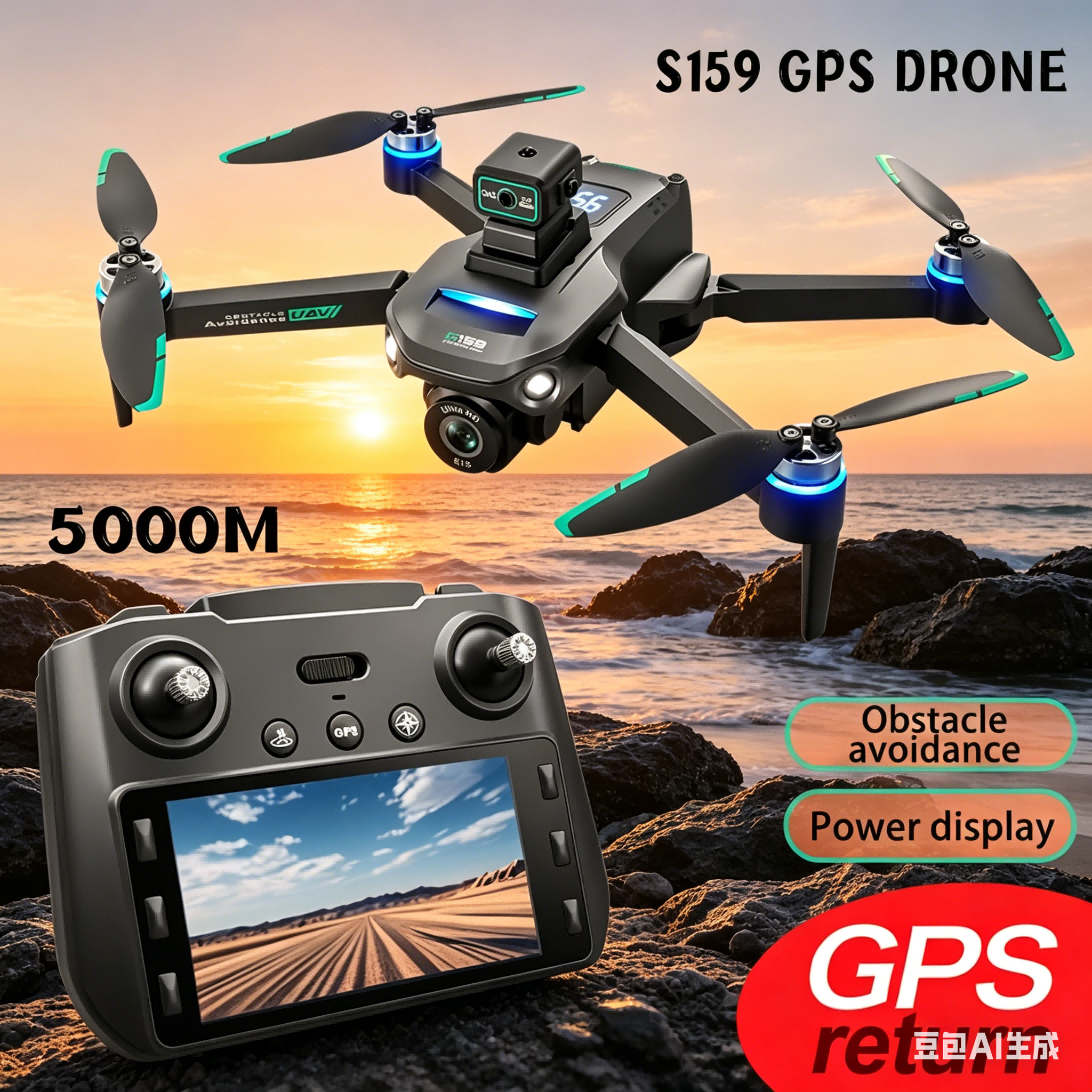 S159 GPS Drone 4K Profesional  - огляд і ціна Drone Camera Mount