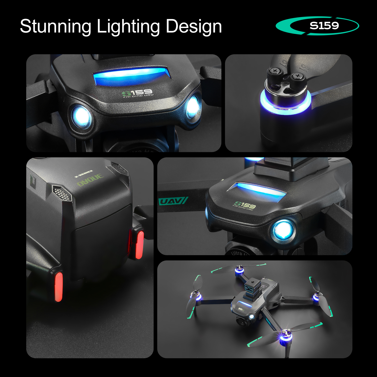 S159 GPS Drone 4K Profesional  - огляд і ціна Drone Camera Mount